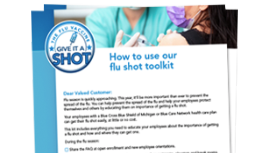 How to use our flu shot toolkit